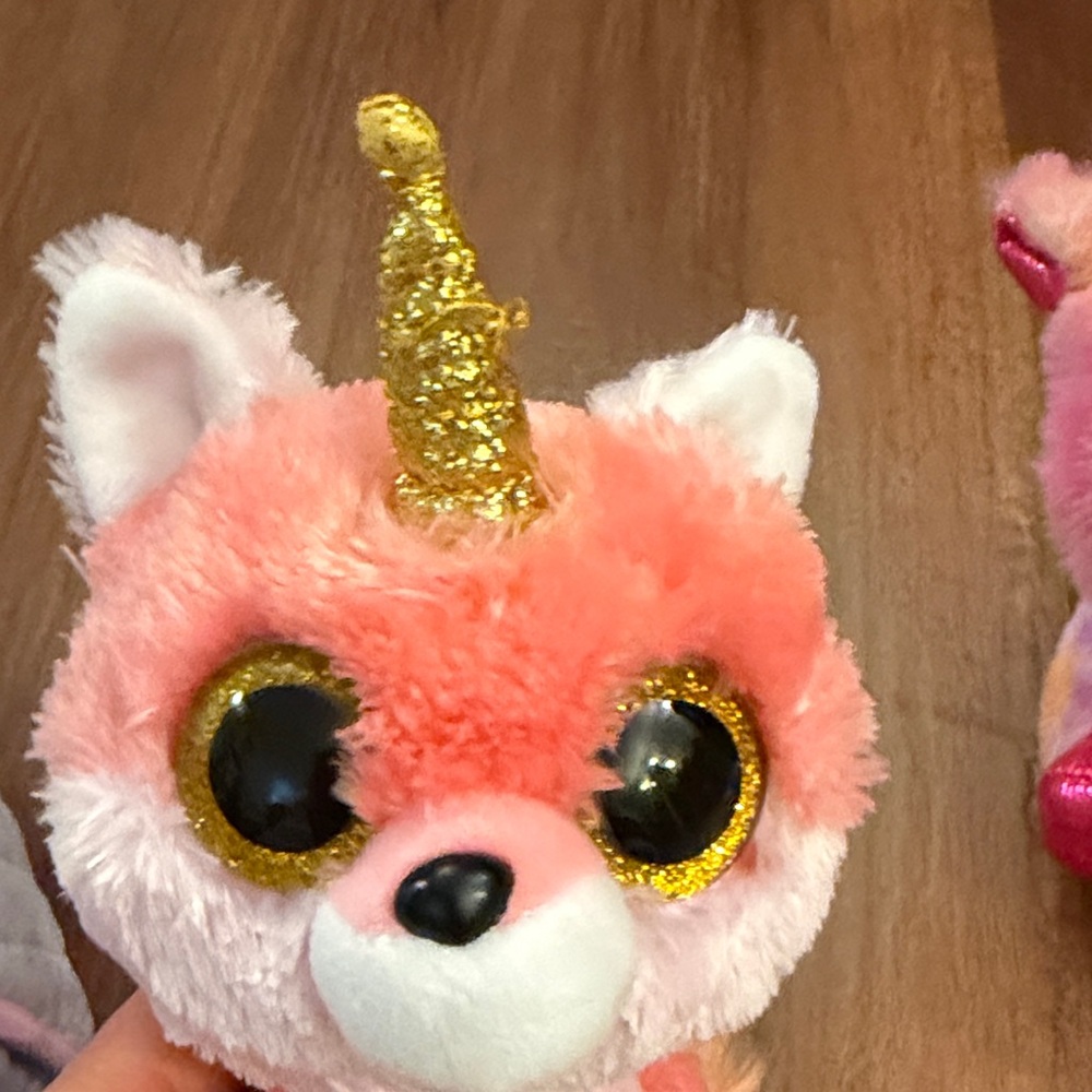 Ty Pink and White Plush Toy - Picture 3 of 16